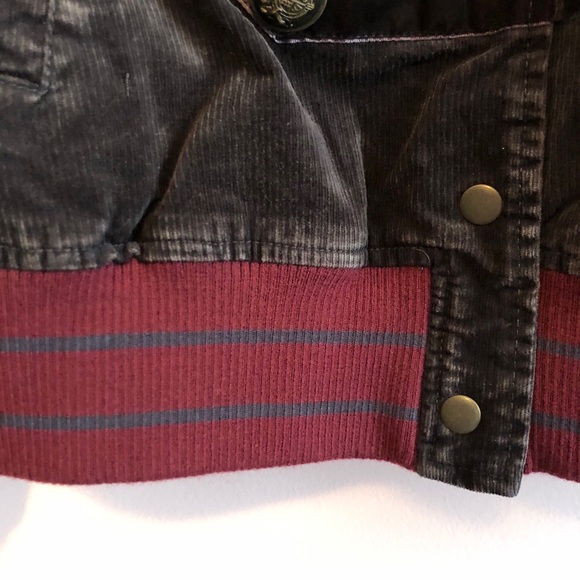 Free People Atlas Corduroy Military Bomber Jacket - Picture 9 of 12